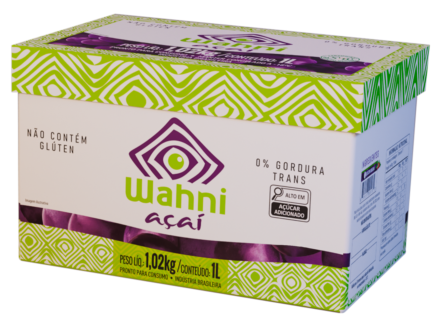 Cx de 1,02Kg Wahni Açaí Original