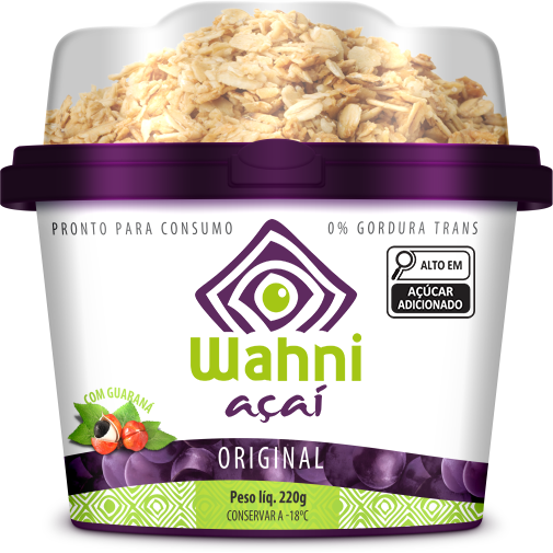 Pt de 220g Wahni Açaí Original com Granola