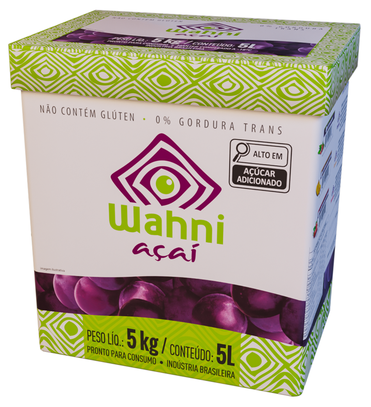 Cx de 5L/4,6Kg Wahni Açaí Original
